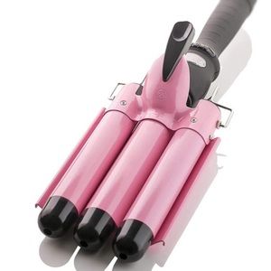 NEW Alure 3 barrel curling waver iron pink